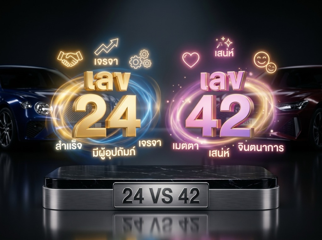 24 vs 42 พลังเมตตามหานิยม ต่างกันยังไง เจาะลึกคู่เลขมงคล ทะเบียนรถสวย VIP