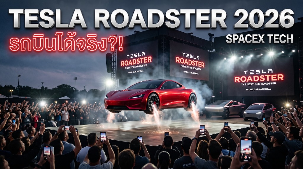 Tesla Roadster 2026 รถบินได้จริง เจาะลึกเทคโนโลยี SpaceX Thrusters